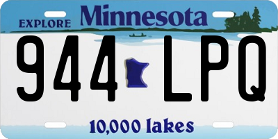 MN license plate 944LPQ