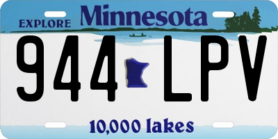 MN license plate 944LPV