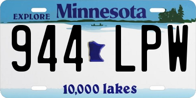 MN license plate 944LPW