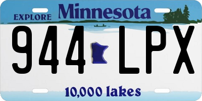 MN license plate 944LPX