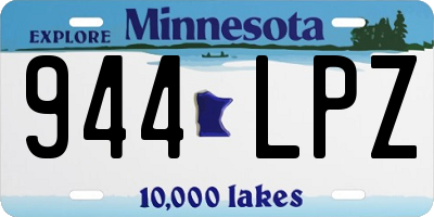 MN license plate 944LPZ