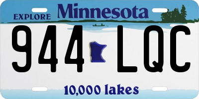 MN license plate 944LQC