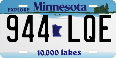 MN license plate 944LQE