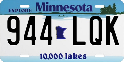 MN license plate 944LQK