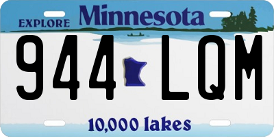 MN license plate 944LQM