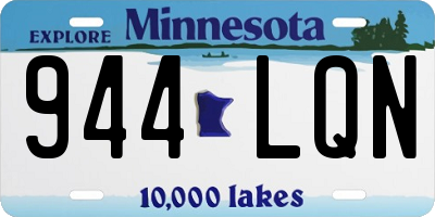 MN license plate 944LQN