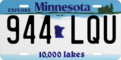 MN license plate 944LQU