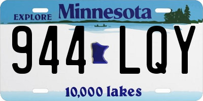 MN license plate 944LQY