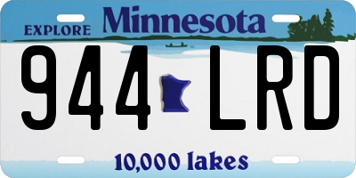 MN license plate 944LRD