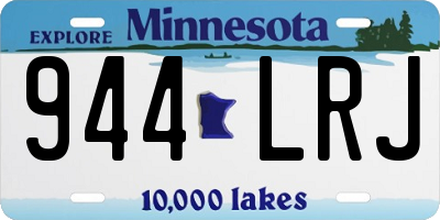 MN license plate 944LRJ