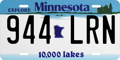 MN license plate 944LRN