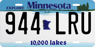 MN license plate 944LRU