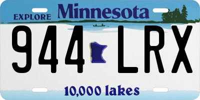 MN license plate 944LRX
