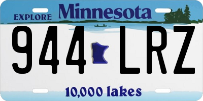 MN license plate 944LRZ