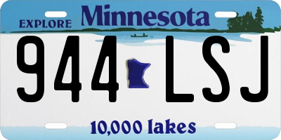 MN license plate 944LSJ