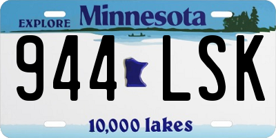 MN license plate 944LSK