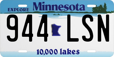 MN license plate 944LSN