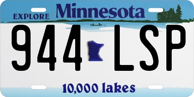 MN license plate 944LSP