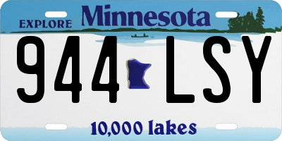 MN license plate 944LSY