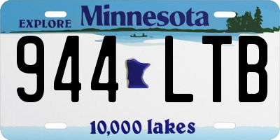 MN license plate 944LTB