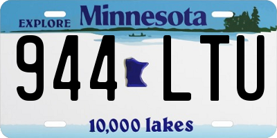 MN license plate 944LTU
