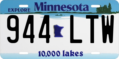 MN license plate 944LTW