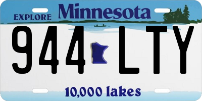 MN license plate 944LTY