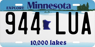 MN license plate 944LUA