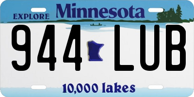 MN license plate 944LUB