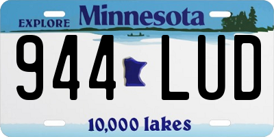 MN license plate 944LUD