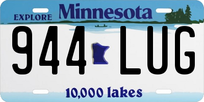 MN license plate 944LUG