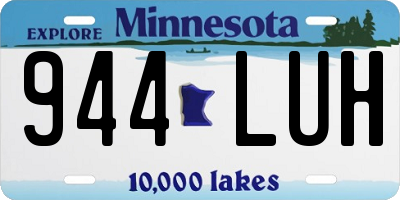 MN license plate 944LUH