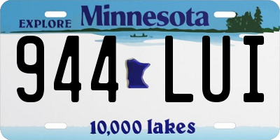 MN license plate 944LUI