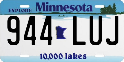 MN license plate 944LUJ