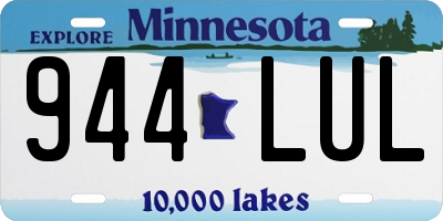 MN license plate 944LUL