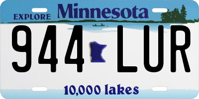 MN license plate 944LUR