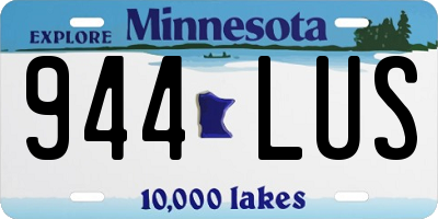 MN license plate 944LUS
