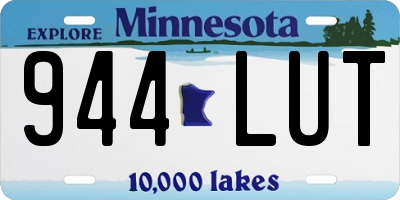MN license plate 944LUT