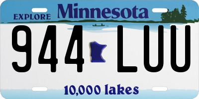 MN license plate 944LUU