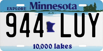 MN license plate 944LUY