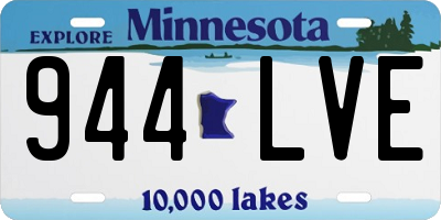 MN license plate 944LVE