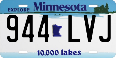 MN license plate 944LVJ
