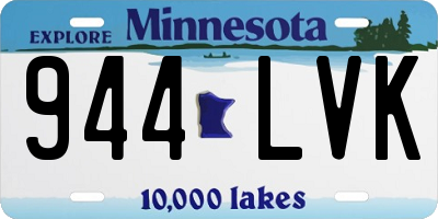 MN license plate 944LVK