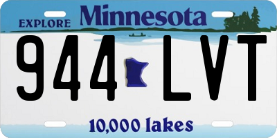 MN license plate 944LVT