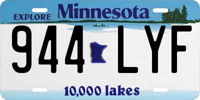 MN license plate 944LYF