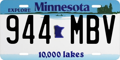 MN license plate 944MBV