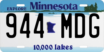 MN license plate 944MDG