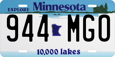 MN license plate 944MGO