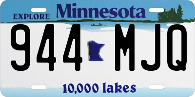 MN license plate 944MJQ