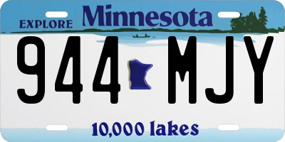 MN license plate 944MJY